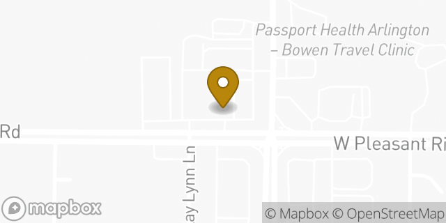 Map showing the location of Amazon Locker - Drift in Dalworthington Gardens, TX 76016