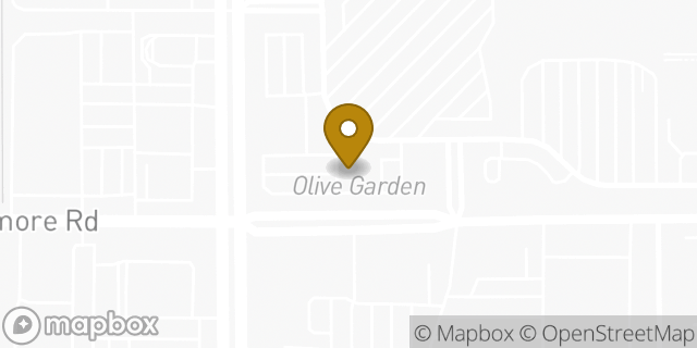 Map showing the location of Olive Garden in Tucson, AZ 85705