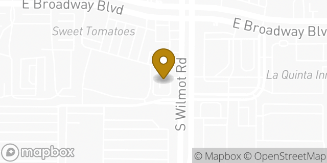 Map showing the location of Tucson, AZ (Wilmot) in Tucson, AZ 85711