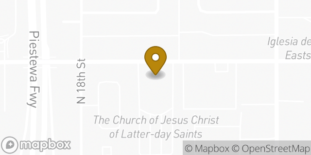 Map showing the location of The Church of Jesus Christ of Latter-day Saints in Phoenix, AZ 85016