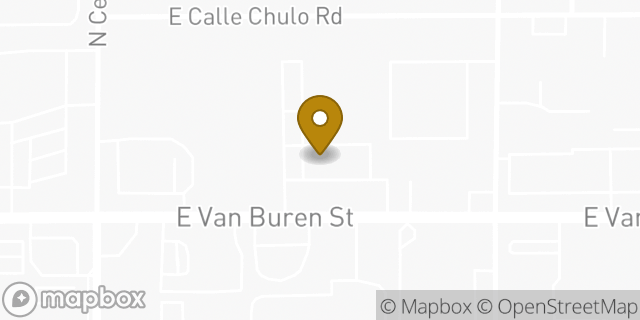 Map showing the location of Papa Johns Pizza in Goodyear, AZ 85338