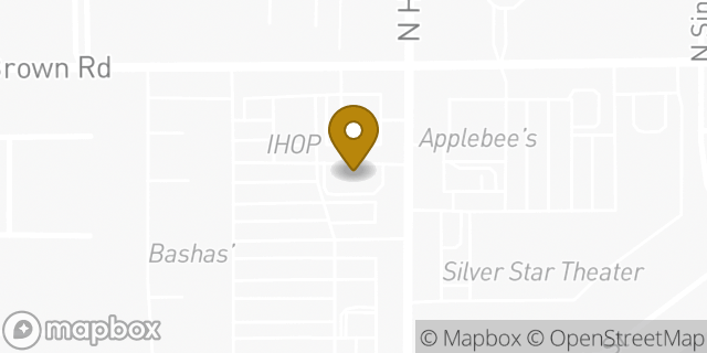 Map showing the location of McDonald's in Mesa, AZ 85205