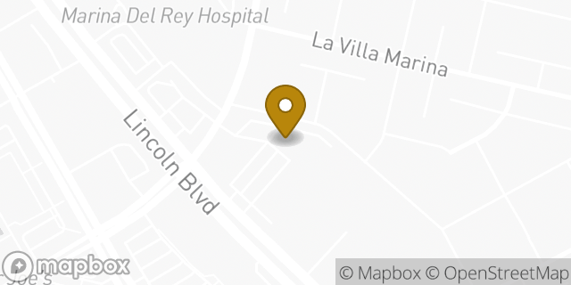 Map showing the location of Peet's Coffee in Marina del Rey, CA 90292