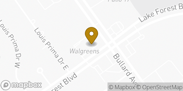 Map showing the location of Walgreens in New Orleans, LA 70128