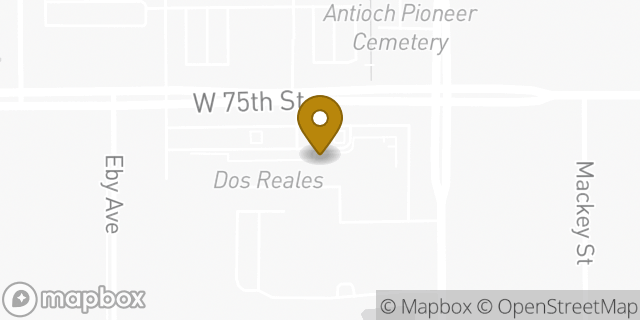 Map showing the location of Panera Bread in Overland Park, KS 66204