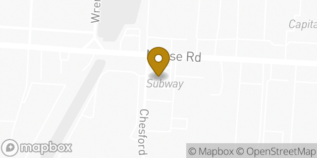 Map showing the location of Subway in Columbus, OH 43231