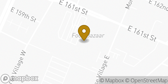 Map showing the location of Amazon Locker - Eudora in Bronx, NY 10451