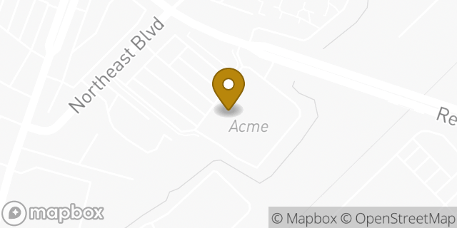 Map showing the location of Acme in Philadelphia, PA
