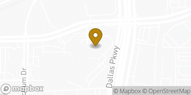 Map showing the location of Google in Dallas, TX
