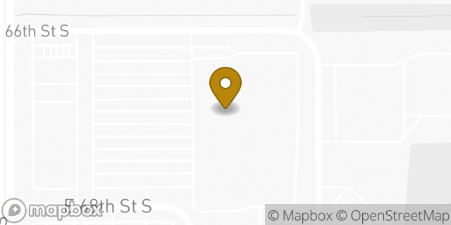 Map showing the location of Walmart in Tulsa, OK