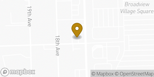 Map showing the location of Starbucks in Broadview, IL 60155