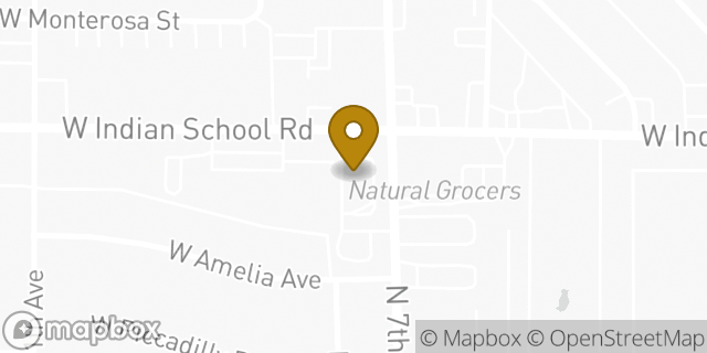 Map showing the location of McDonald's in Phoenix, AZ 85013