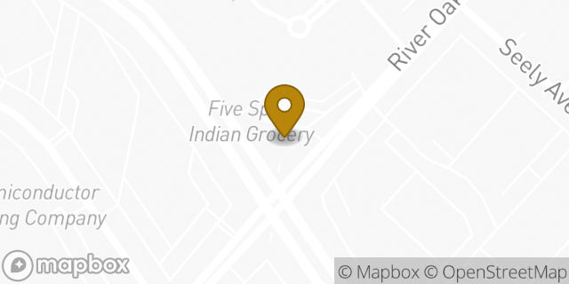 Map showing the location of Chase in San Jose, CA 95134
