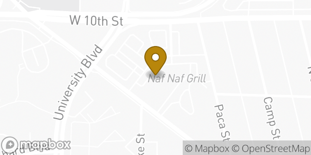 Map showing the location of Subway in Indianapolis, IN 46202