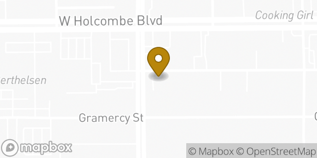 Map showing the location of Avis Car Rental in Houston, TX 77030