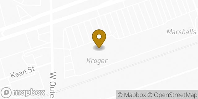 Map showing the location of Kroger in Dearborn, MI 48124