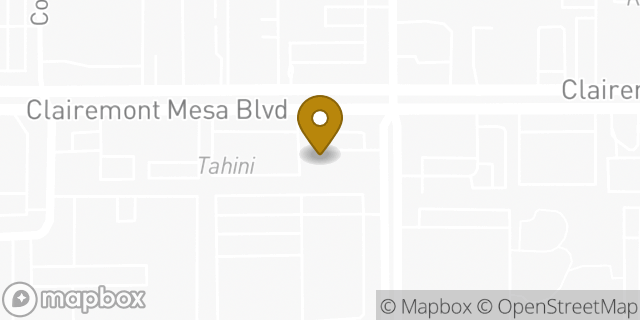 Map showing the location of The UPS Store in San Diego, CA 92123
