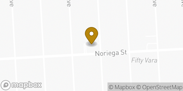 Map showing the location of Sunset / Noriega in San Francisco, CA 94122