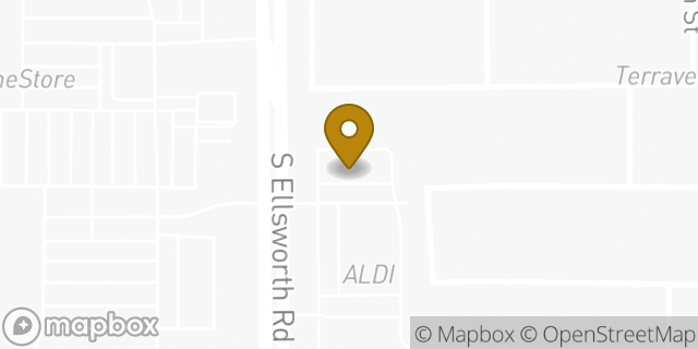 Map showing the location of Whataburger in Queen Creek, AZ 85142