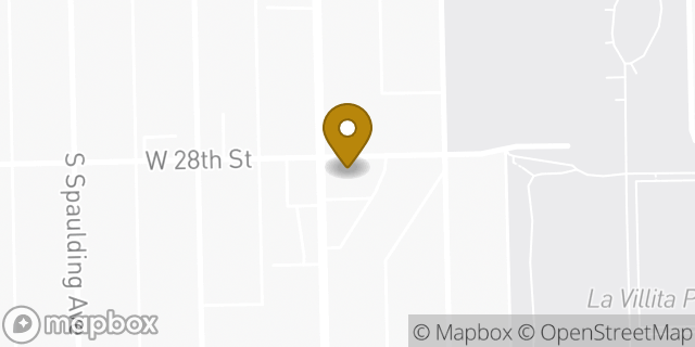 Map showing the location of Dunkin' in Chicago, IL 60623