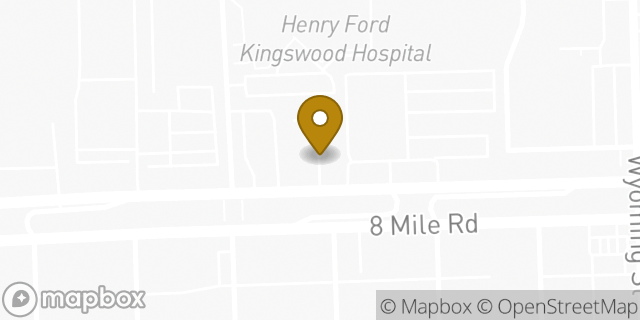 Map showing the location of Enterprise Rent-A-Car in Ferndale, MI 48220