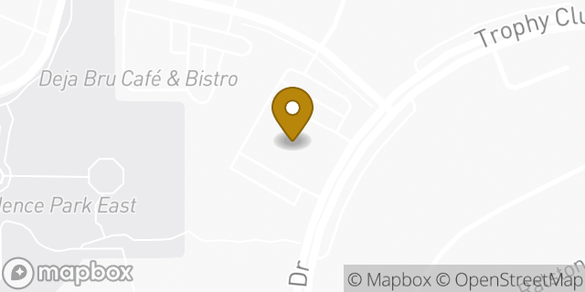 Map showing the location of The Church of Jesus Christ of Latter-day Saints in Trophy Club, TX 76262