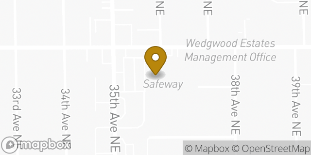 Map showing the location of Safeway in Seattle, WA 98115