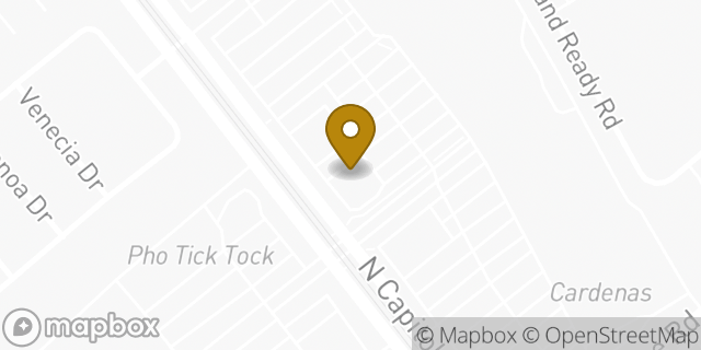 Map showing the location of Chase Bank in San Jose, CA 95133