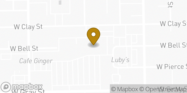 Map showing the location of Marshalls and HomeGoods in Houston, TX 77019