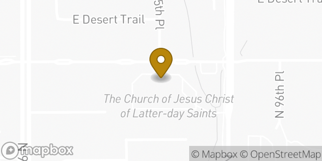 Map showing the location of The Church of Jesus Christ of Latter-day Saints in Scottsdale, AZ 85260