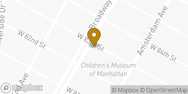 Map showing the location of Chipotle Mexican Grill in New York, NY 10024