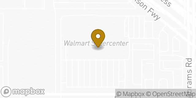 Map showing the location of McDonald's in Dallas, TX 75243