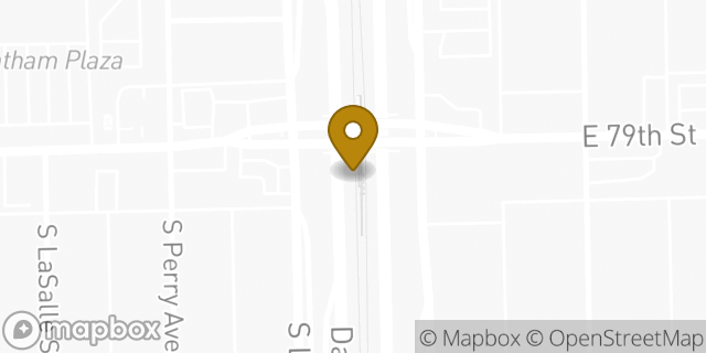 Map showing the location of Amazon Locker - Rule in Chicago, IL 60620