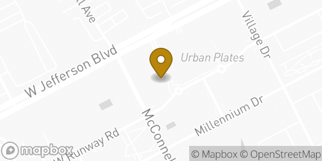 Map showing the location of Whole Foods Market in Playa Vista, CA 90094