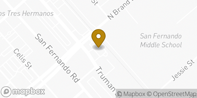 Map showing the location of McDonald's in San Fernando, CA 91340