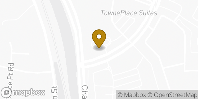 Map showing the location of Starbucks in Morrisville, NC 27560