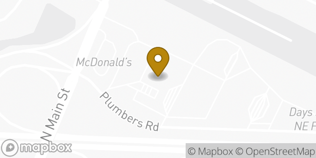 Map showing the location of Dunkin Donuts in Columbia, SC 29203