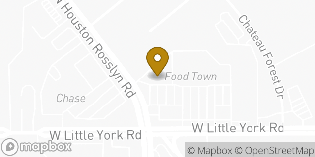 Map showing the location of Walgreens in Houston, TX 77091