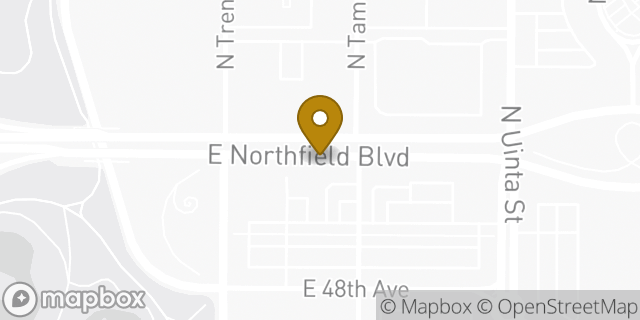 Map showing the location of ATM Target in Denver, CO