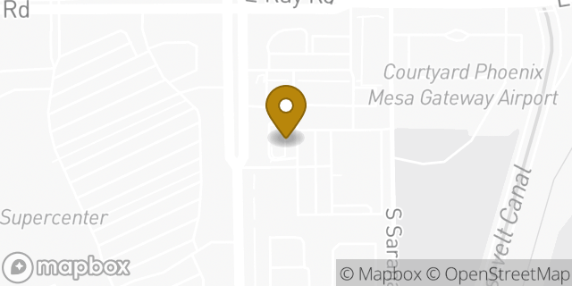 Map showing the location of McDonald's in Mesa, AZ 85212