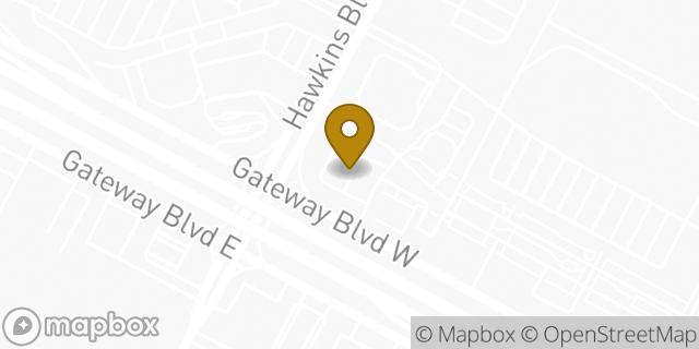 Map showing the location of HomeGoods in El Paso, TX 79925
