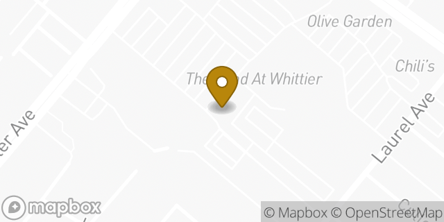 Map showing the location of The UPS Store Whittier in Whittier, CA 90605