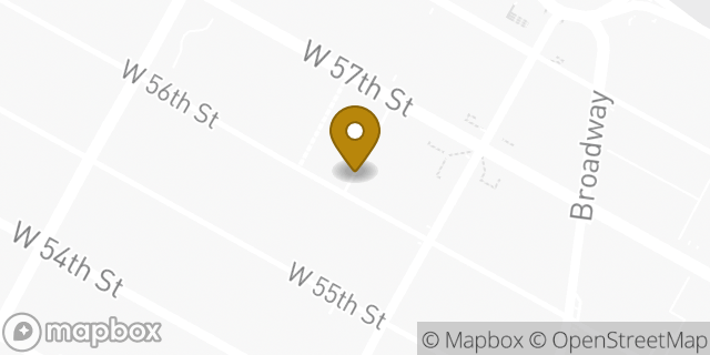 Map showing the location of Alamo Rent A Car in New York, NY 10019