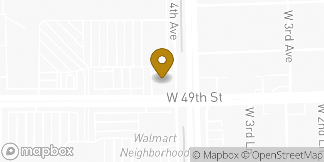 Map showing the location of Chase ATM in Hialeah, FL 33012