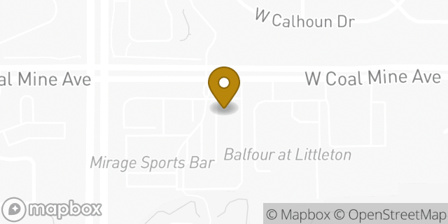 Map showing the location of Amazon Locker - Dogwood in Littleton, CO 80123