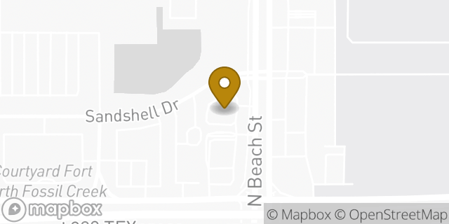 Map showing the location of Whataburger in Fort Worth, TX 76137