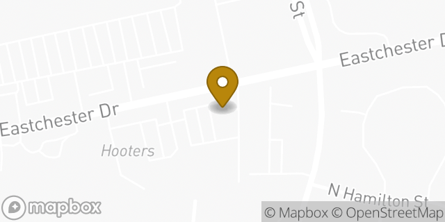 Map showing the location of Dunkin Donuts in High Point, NC 27262