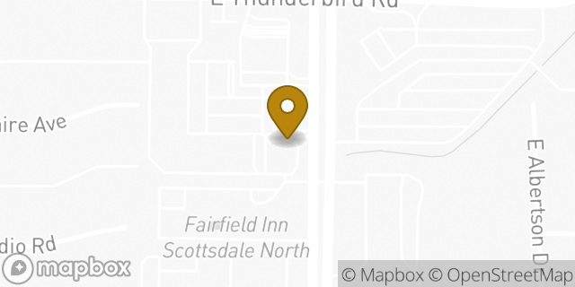 Map showing the location of Starbucks in Scottsdale, AZ 85254