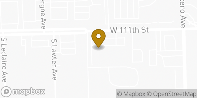 Map showing the location of Amazon Locker - Cheesecake in Alsip, IL 60803