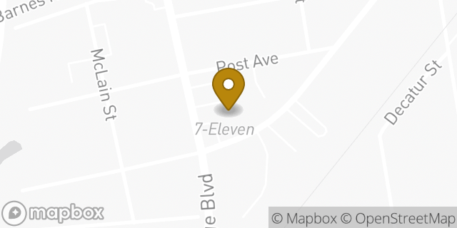 Map showing the location of 7-Eleven in Chesapeake, VA 23324